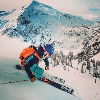 Dropping off skiers on mountain top while filming with @tetongravity last January