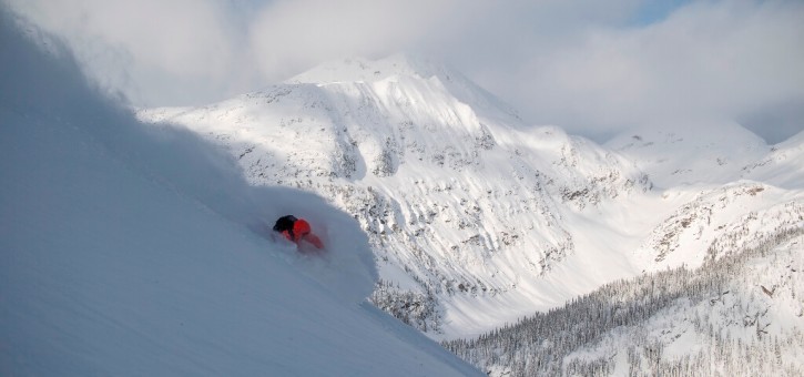 Mark Abma at Silvertip Lodg Heli-Skiing, British Columbia.