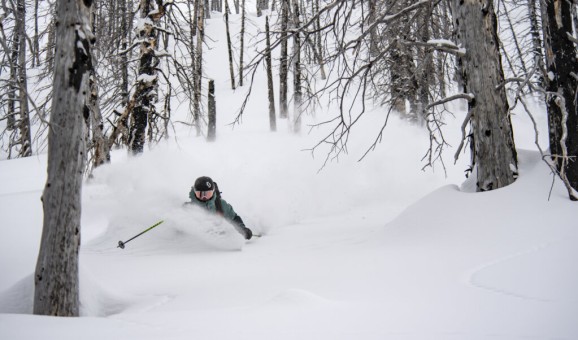McKenna Petersen at Silvertip Lodg Heli-Skiing, British Columbia.