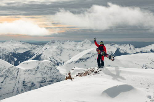 Alpine heli-skiing terrain in the Cariboo Mountains